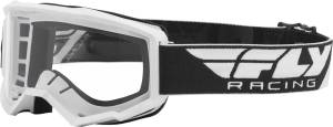 FOCUS GOGGLE WHITE W/CLEAR LENS