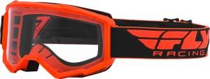 FOCUS GOGGLE ORANGE W/CLEAR LENS