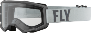 FOCUS GOGGLE GREY/DARK GREY W/ CLEAR LENS