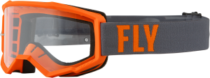 FOCUS GOGGLE GREY/ORANGE W/ CLEAR LENS