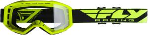 YOUTH FOCUS GOGGLE HI-VIS YELLOW W/ CLEAR LENS