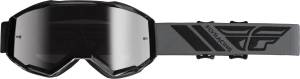 ZONE GOGGLE BLACK W/SILVER MIR/SMK LENS W/POST