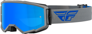 ZONE GOGGLE GREY/BLUE W/ SKY BLUE MIRROR/SMOKE LENS