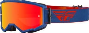 ZONE GOGGLE RED/NAVY W/ RED MIRROR/AMBER LENS