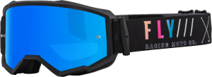 ZONE S.E. GOGGLE BLACK/SUNSET W/ SKY BLUE MIRROR/SMOKE LENS