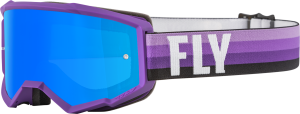 YOUTH ZONE GOGGLE PURPLE/BLACK W/ SKY BLUE MIRROR/SMOKE LENS