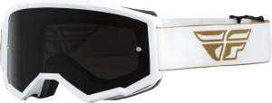 YOUTH ZONE GOGGLE GOLD/WHITE W/ DARK SMOKE/SMOKE LENS