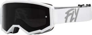 YOUTH ZONE GOGGLE WHITE W/ DARK SMOKE/SMOKE LENS