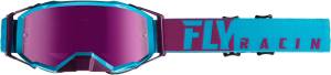 ZONE PRO GOGGLE BLUE/PORT W/PINK MIRROR LENS W/POST