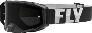 ZONE PRO GOGGLE BLACK/WHITE W/DARK SMOKE LENS W/POST