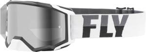 ZONE PRO GOGGLE WHITE/BLACK W/DARK SMOKE LENS W/POST