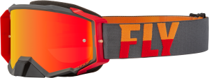 ZONE PRO GOGGLE GREY/RED RED MIRROR/AMBER LENS