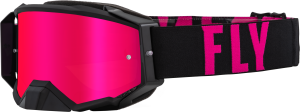 ZONE PRO GOGGLE BLACK/PINK W/ PINK MIRROR/SMOKE LENS