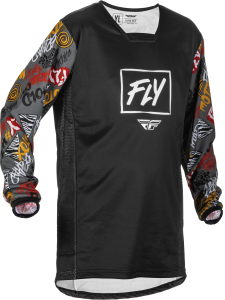 YOUTH KINETIC REBEL JERSEY BLACK/GREY YL