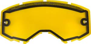 DUAL LENS W/VENTS AND POST YELLOW