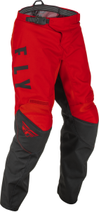 YOUTH F-16 PANTS RED/BLACK SZ 18