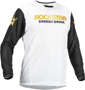 KINETIC ROCKSTAR MESH JERSEY WHITE/BLACK/GOLD 2X