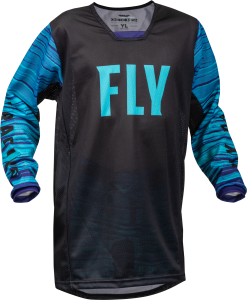 YOUTH KINETIC MESH JERSEY BLACK/BLUE/PURPLE YL