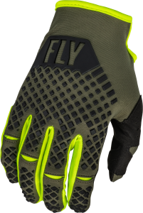 YOUTH KINETIC GLOVES OLIVE GREEN/HI-VIS YL