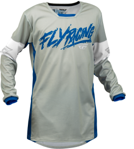 YOUTH KINETIC KHAOS JERSEY LIGHT GREY/BLUE/WHITE YL