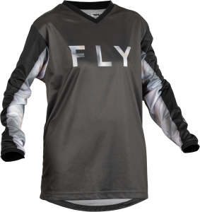 WOMEN'S F-16 JERSEY BLACK/GREY 2X