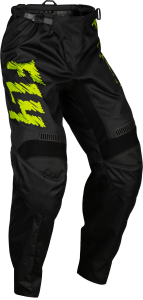 YOUTH F-16 PANTS BLACK/NEON GREEN/LIGHT GREY SZ