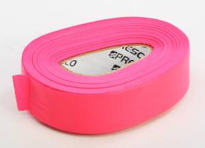 TRAIL MARKING TAPE .75"X100' (FLO RED)