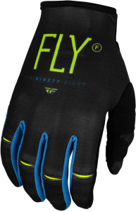 YOUTH KINETIC PRODIGY GLOVES CHAR/NEON GREEN/TRUE BLUE YL