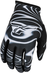 YOUTH LITE WARPED GLOVES BLACK/WHITE YL