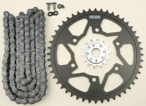 SPROCKET/CHAIN KIT STL/STL 14/48T SIL SX3 520-108L BLK