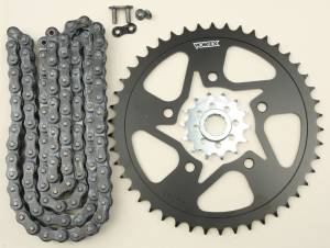 SPROCKET/CHAIN KIT STL/STL 14/46T SIL SX3 520-110L BLK