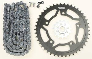 SPROCKET/CHAIN KIT STL/STL 15/45T SIL SX3 520-114L BLK