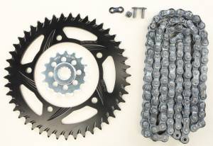 SPROCKET/CHAIN KIT STL/ALU 16/45T BLK RX3 520-112L BLK