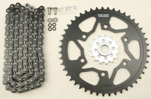 SPROCKET/CHAIN KIT STL/STL 15/47T SIL SX3 520-114L BLK