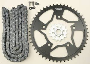 SPROCKET/CHAIN KIT STL/STL 15/50T SIL SX3 520-116L BLK