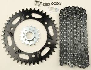 SPROCKET/CHAIN KIT STL/ALU 15/44T BLK RX3 520-112L BLK