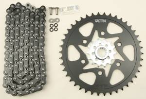 SPROCKET/CHAIN KIT STL/STL 14/42T SIL SX3 520-108L BLK