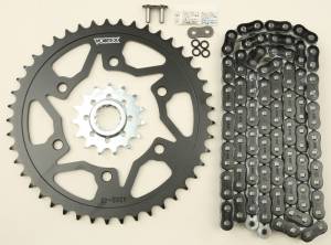 SPROCKET/CHAIN KIT STL/STL 15/45T SIL RX3 520-114L BLK