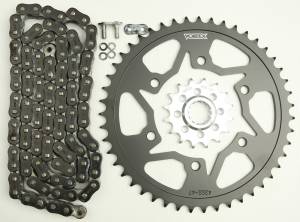 SPROCKET/CHAIN KIT STL/STL 16/47T SIL RX3 520-118L BLK