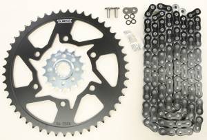 SPROCKET/CHAIN KIT STL/STL 16/49T SIL RX3 520-120L BLK