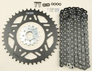 SPROCKET/CHAIN KIT STL/STL 15/43T SIL RX3 520-114L BLK