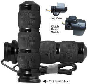 AIR CUSHION FBW HEATED GRIPS 15-UP FLTR BLACK