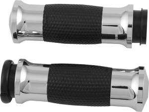 AIR GEL GRIPS W/F-B-W THROTTLE CHROME