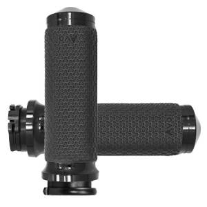 CABLE THROTTLE MEMORY FOAM GRIP BLACK