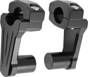 PIVOTING HANDLEBAR RISER BLACK 2" RISE