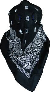 DUST MASK BANDANNA BLACK