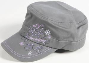 CADET HAT GREY/PURPLE