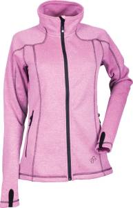 PERFORMANCE FLEECE PINK HEATHER/BLACK 2X