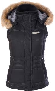 HOODED VEST BLACK SM