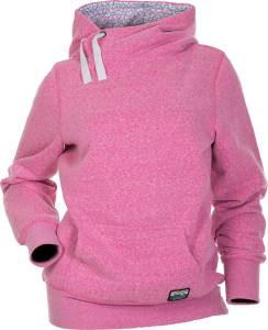 SIDE TIE HOODIE PINK XS